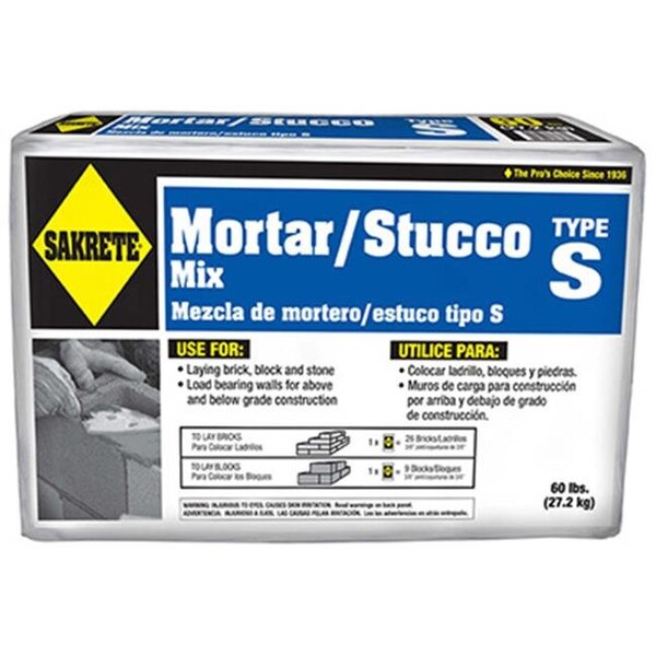 Sakrete Sakrete 65300024RDC04 60 lbs. Type S High Strength Mortar Mix